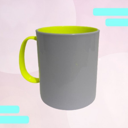 Caneca de polímero banca / amarelo