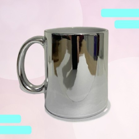 Caneca espelhada prata