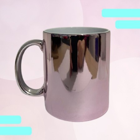 Caneca espelhada - rosa